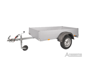 Anssems GT 750 bakwagen enkelasser ongeremd L.201 × Br.101cm