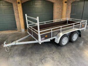 Syma bakwagen tandemasser ongeremd L.300 x Br.151cm