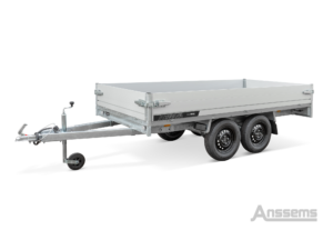 Anssems PLT-Pro 750 plateauwagen tandemasser ongeremd L.330 × Br.180cm