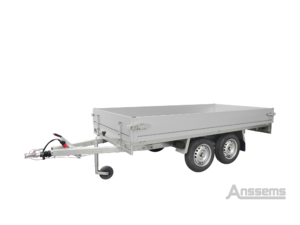 Anssems PLTT 1350 plateauwagen tandemasser geremd L.305 x Br.150cm