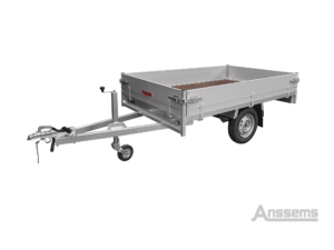 Anssems PSX 750 plateauwagen enkelasser ongeremd L.251 × Br.153cm