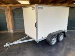 Power-Trailer PS2 type 6 gesloten tandemasser ongeremd L.257 x Br.132 x H.150cm