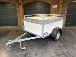 Syma bagagewagen enkelasser ongeremd L.200 x Br.131cm wit